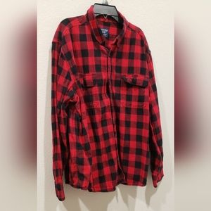Faded glory plaid shirt size XL